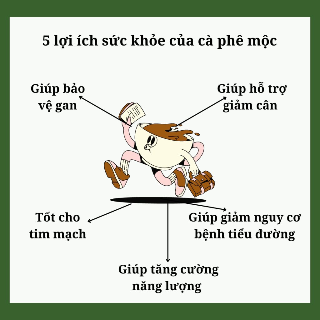 Cà phê mộc – 5 lợi ích sức khỏe